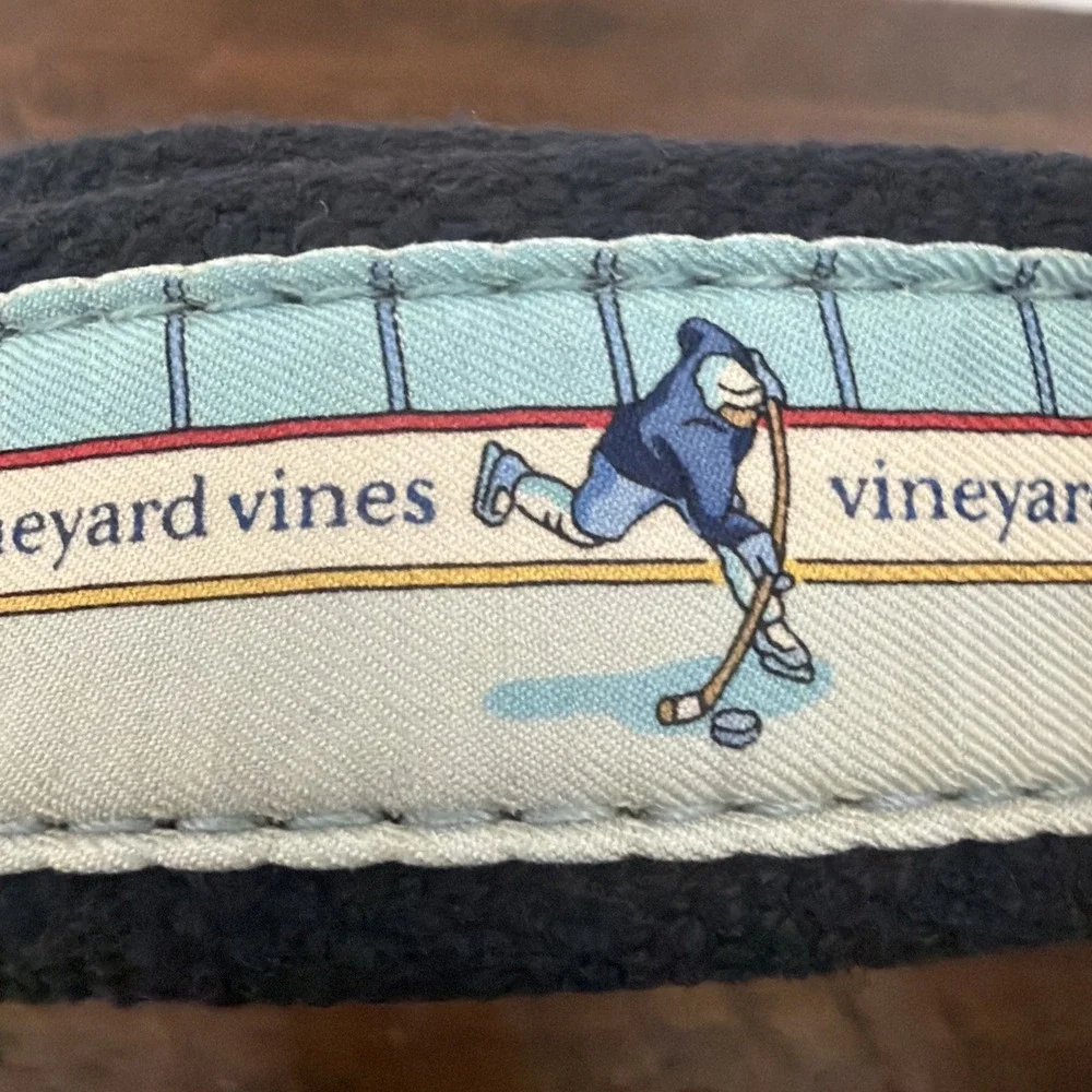 Vineyard Vines Ice Hockey Rink Club Canvas Belt Sports Casual Adjustable 38